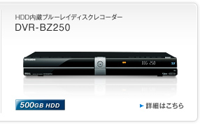 HDD�����u���[���C�f�B�X�N���R�[�_�[ DVR-BZ250 500GB HDD