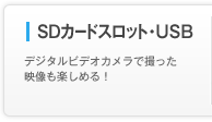 SD�J�[�h�X���b�g�EUSB �f�W�^���r�f�I�J�����ŎB�����f�����y���߂�I