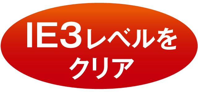 IE3レベルをクリア