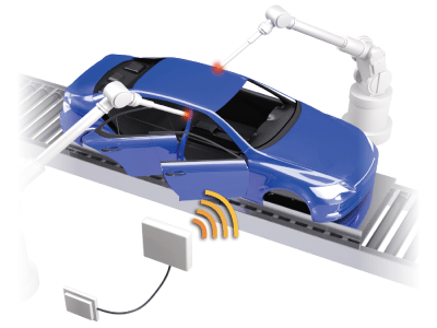 RFIDを用いた車体組み立てラインの管理