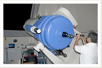 口径60センチの反射望遠鏡。この日のターゲットは木星でした。
