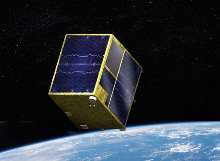 「小型実証衛星2号機」の軌道上イメージ図