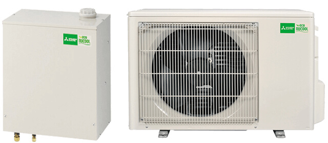 写真：三菱ヒートポンプ式冷温水システム