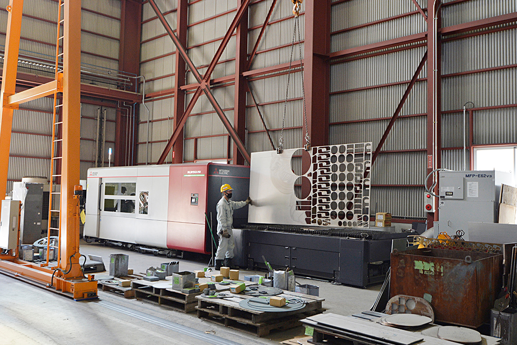 京泉工業の工場に設置された「GX-F」の写真