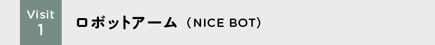 Visit1 ロボットアーム(NICE BOT)