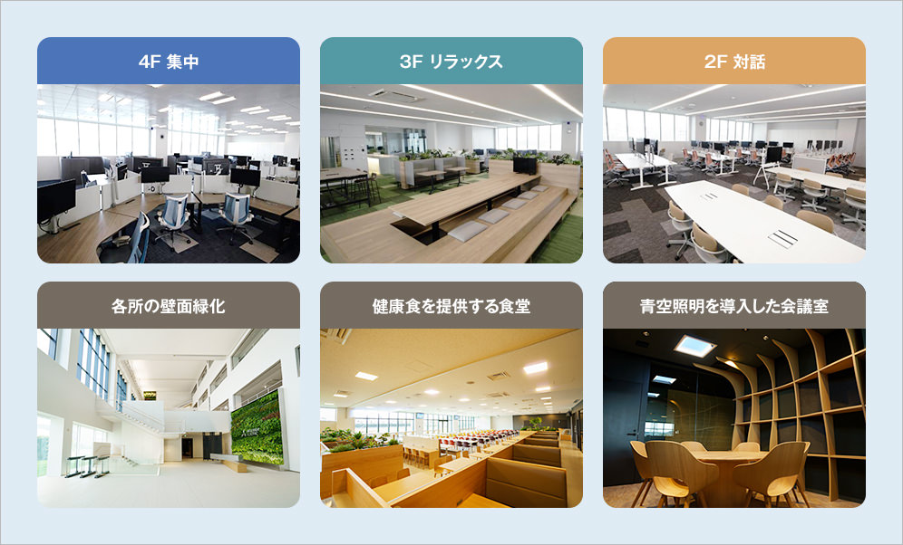 SUSTIE建物内の各フロアや部屋の紹介写真