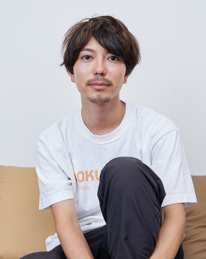 今瀧健登さんインタビュー中の写真