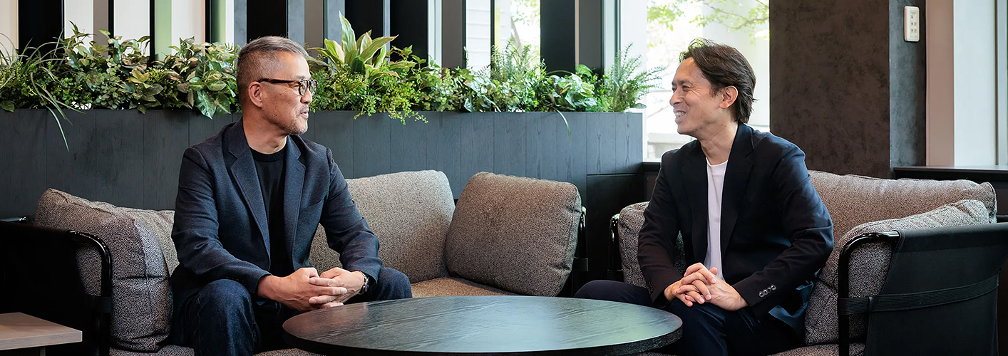 秋元氏と境氏の写真