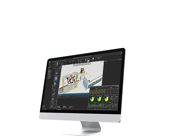 三菱電機のスリーディー シミュレータ画像