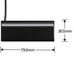 アンテナ部　幅79.0mm　奥行き30.5mm