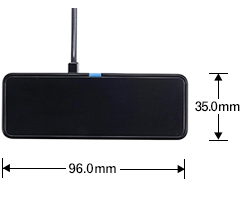 アンテナ部　幅96.0mm　奥行35.0mm