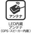 LED内蔵アンテナ（GPS・スピーカー内蔵）