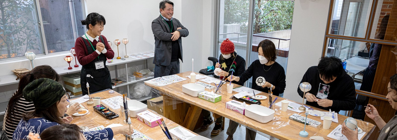 「職る人たち」雪洞絵付け体験イベントレポート