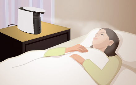 就寝時のお肌の乾燥を防ぐのに最適➰♥️クリーニング済み、三菱電機パーソナル保湿機 就寝時のお肌の乾燥を防ぐのに最適➰♥️クリーニング済み、