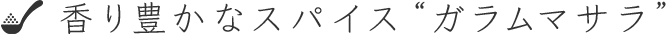香り豊かなスパイス“ガラムマサラ”