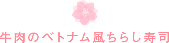 牛肉のベトナム風ちらし寿司