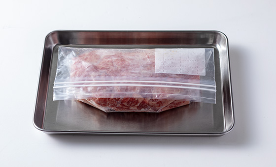冷凍用保存袋に入れた画像