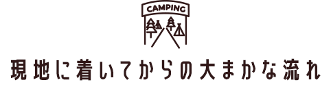 現地に着いてからの大まかな流れ