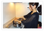 画像：調理風景