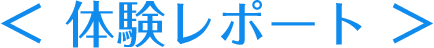 〈体験レポート〉