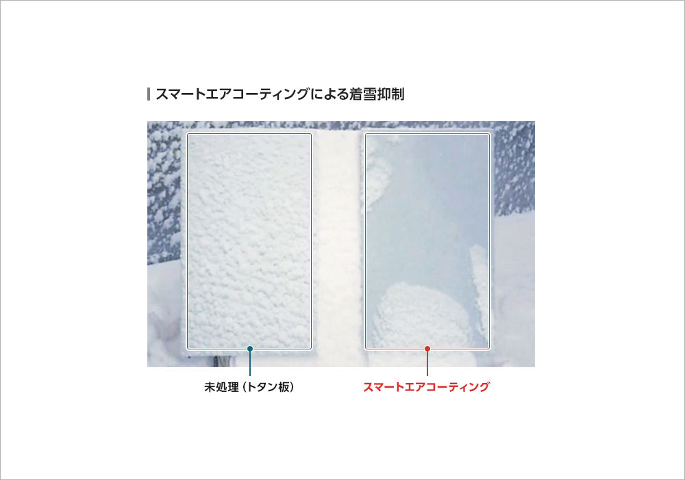 氷雪の付着自体を抑制