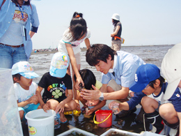 労働組合本社支部の野外教室