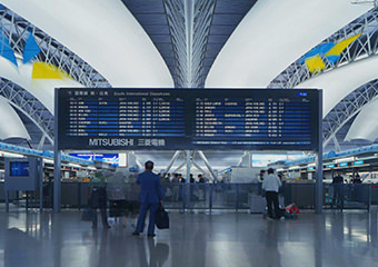 画像：関西新空港にドップラーレーダーや、旅客案内情報システムなど、空港関連機器を多数納入
