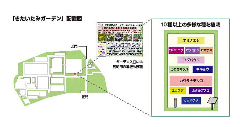 「きたいたみガーデン」配置図