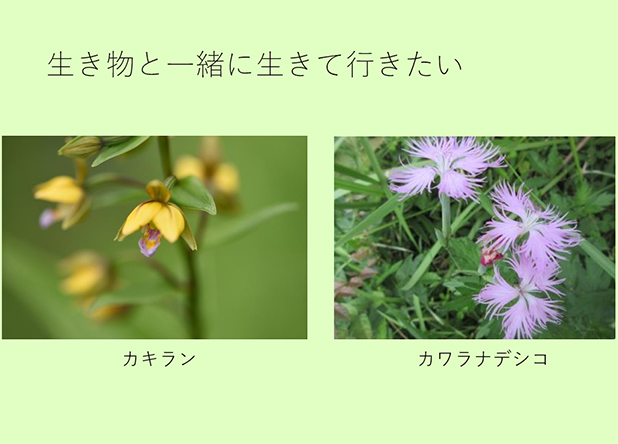 三田周辺の自然について講話