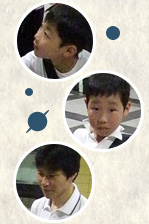 写真：トキオ君、ハルキ君、お父さん