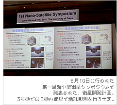 6��10���ɍs��ꂽ���񒴏��^�q���V���|�W�E���Ŕ��\���ꂽ�A�q���J���v��B3���@�ł�3�@�̉q���Œn���ϑ����s���\��B