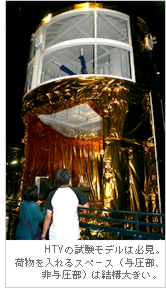 HTV�̎������f���͕K���B�ו�������X�y�[�X�i�^�����A��^�����j�͌��\�傫���B