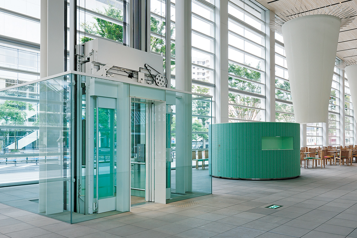 三菱エレベーター エスカレーター 納入事例 大分県立美術館 三菱電機
