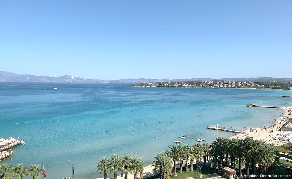 イズミル西端 チェシメの海