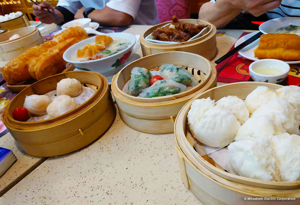 点心…中国の軽食。餃子や小龍包、揚げパンなどがあります