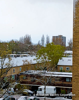 桜が咲いたあとの雪（4月1日）