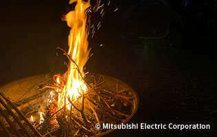フロリダも冬の夜は冷え込みます。