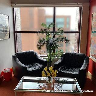 MERL内にあるおしゃれなフリースペース