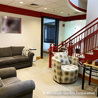 MERL内にあるおしゃれなフリースペース