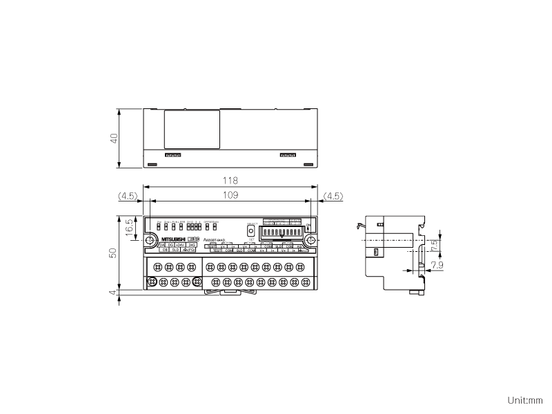 AJ65SBT-64AD ダウンロード(外形図・CAD) ネットワーク関連製品 