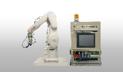 産業ロボットとシーケンサの接続デモ機