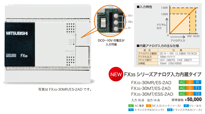 買い誠実 FX3Sシリーズ FX3S-30MR ES 三菱電機