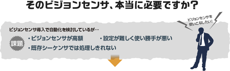 そのビジョンセンサ、本当に必要ですか？