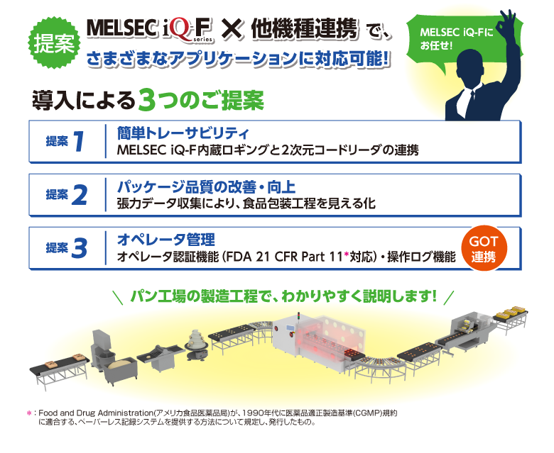 食品製造工程にも強い！