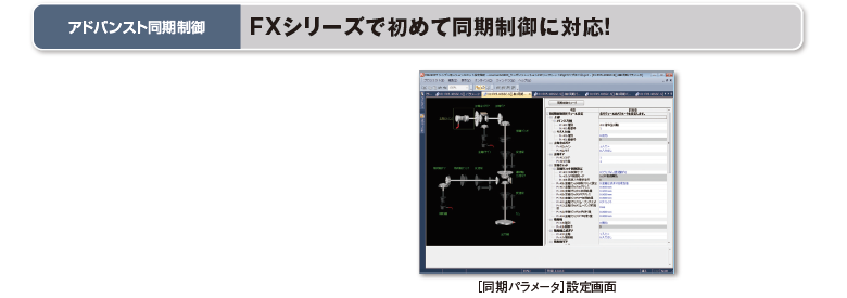 アドバンスト同期制御：FXシリーズで初めて同期制御に対応！