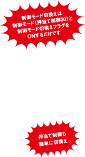 制御モード切換え 押当て制御