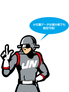 位置データは増分値でも設定可能!