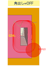 角出し＝OFF