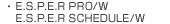 E.S.P.E.R PRO/W�EE.S.P.E.R SCHEDULE/W