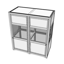 Machine cabin for linear applications